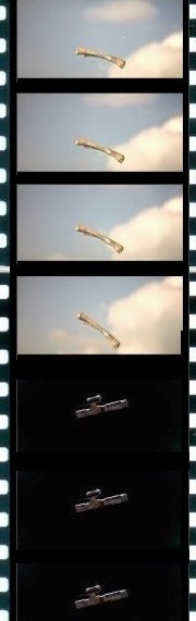 Kubrick's transcendent match cut, millions of years in 1/24th of a second, from the film 2001: A Space Odyssey