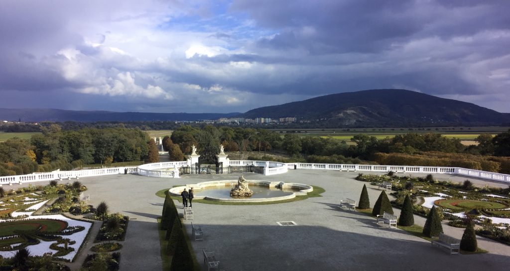 View toward Slovakia, from Schloss Hof