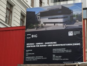 Billboard showing the new ZMNS building