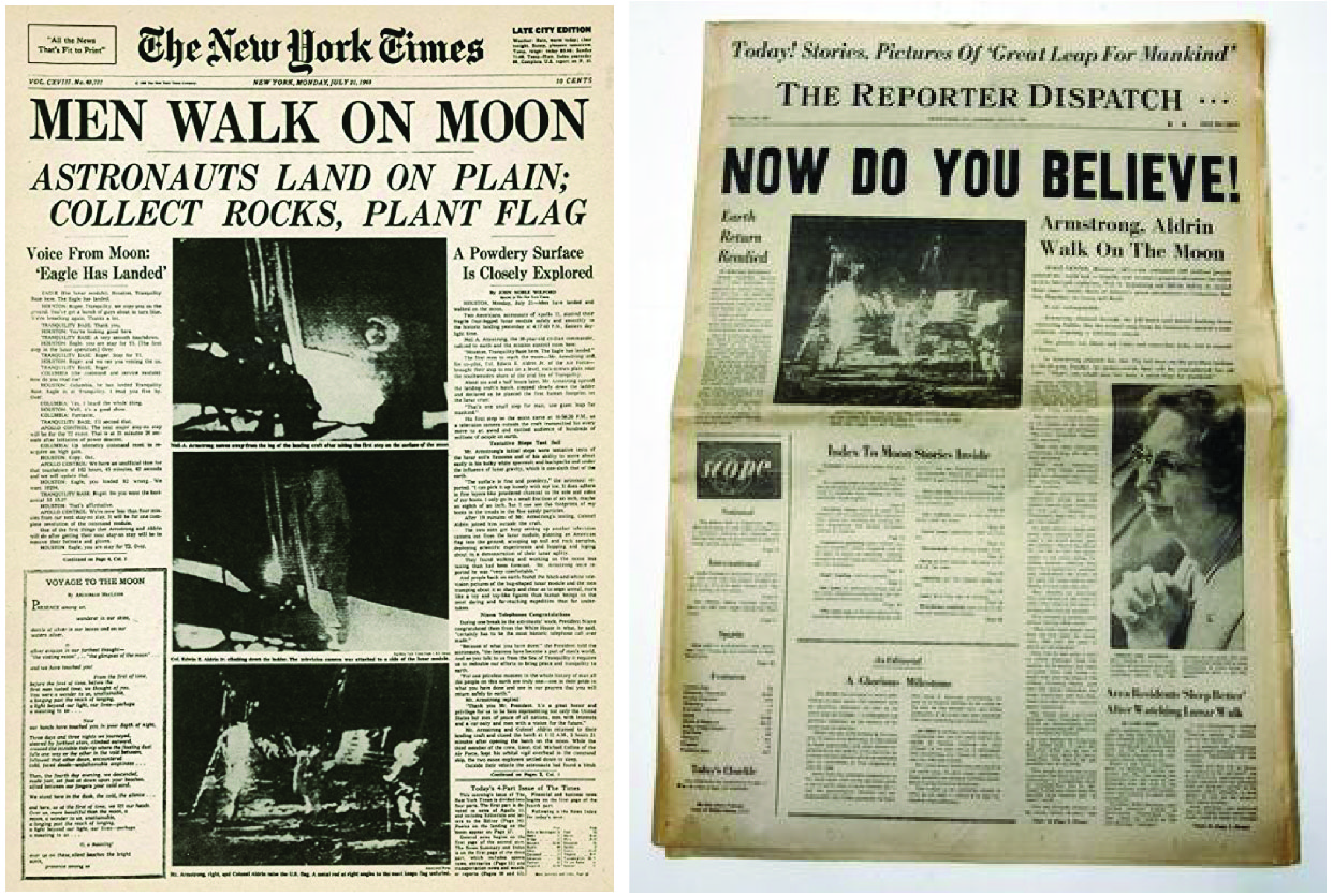 My Monday morning newspapers, July 21, 1969