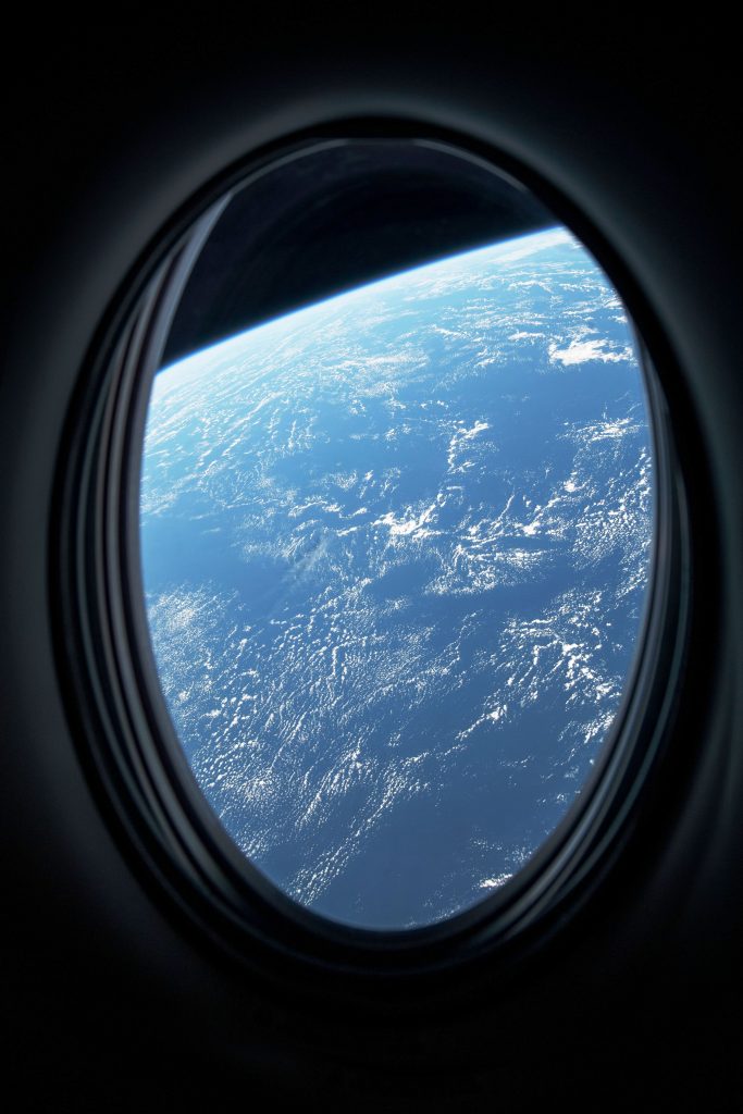 Window view from the SpaceX Dragon "Resilience" during the first-ever FAA certified crewed spaceflight